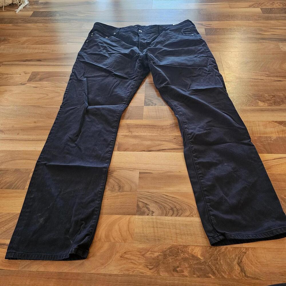 AG Adriano Goldschmied Pants Mens 38x32 Blue Everett Slim Straight Chino Stretch